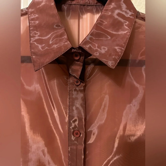 SHEIN brown see through top - size M - Picture 6 of 6